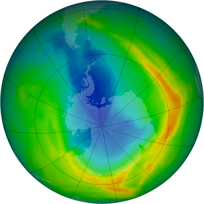 Ozone Map 1988-10-25